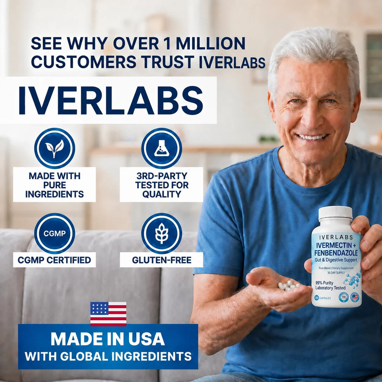 IVERLABS - Gut Detox and Digestive Support 30 Day Supply